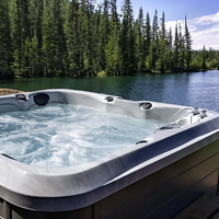 The M820 91" x 91" 38" Spa 7 Person | 48 Jets