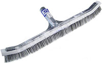 A&B Curved Aluminum Wall Brush, Combo Stainless Steel & Synthetic Bristles 24"  | AAB3024