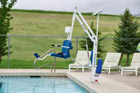 Aqua Creek Scout Excel Ada Lift 375 Lbs Capacity White/Blue Seat No Anchor | F-Sctxl
