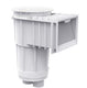 CMP Gunite Skimmer, White Body/ White Cover, ABS Body/ PVC Port with Round Cover, Dual Port, Standard Basket, Float Valve, 2