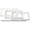 CMP Wide Mouth Skimmer Faceplate Kit, Gray