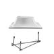 3 Bolt Base For 6' Board White W/ Jig | GPP-DB-3B6-W