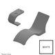 GPP White Lounge Chair & Connecting Table