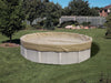HPI Armor Kote 12' x 24' Oval Above Ground Winter Pool Cover, 4' Overlap, Tan/Blue | AK1224OV4