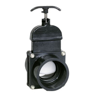 Praher 1 �" Knife Gate Valve 1 �"  Mpt X 1 �   Barb - White | 150-HBMT