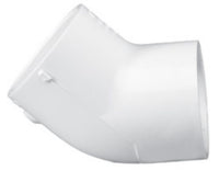 PVC Schedule 40 - 45 Elbow, 2" Slip White | 417020
