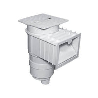 Waterway Renegade Gunite Skimmer, 2 Port, Square Lid, 2" Socket (2 1/2" Spigot), Gray |540-6417-S