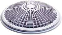 Waterway 10" Tru Flo Drain Cover & Frame, Round, White | 640-1900 V
