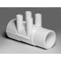 Waterway Manifold 4-Port 2" Slip x 2" Spigot x 3/4" Barb | 6727140