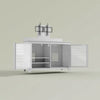 Mainstay Bar Credenza With TV Mount