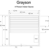 Grayson 4 Person Indoor Sauna