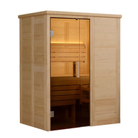 Hillsboro 2 Person Indoor Sauna in Nordic Spruce