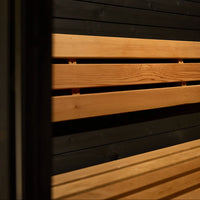 Lewisburg 6-8 Person Barrel Sauna in Onyx