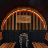 Lewisburg 6-8 Person Barrel Sauna in Onyx