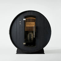 Lewisburg 6-8 Person Barrel Sauna in Onyx