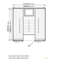 Olympus 6 Person Sauna