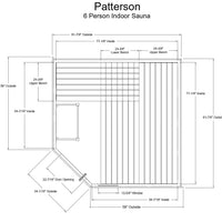 Patterson 6 Person Indoor Sauna