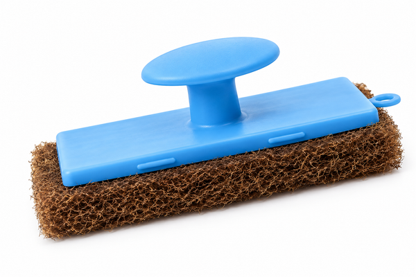 Adjust-A-Brush Scrub Pad Course Brown W/ Knob | PROD075